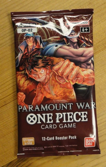 ONE PIECE TCG Paramount War 12-Card Booster Pack OP-02 BAN2662782-S