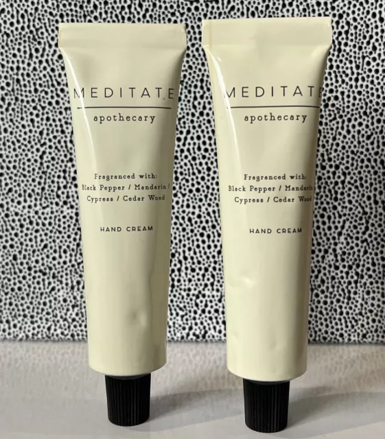 Marks and Spencer Apothecary Meditate Hand Cream 2x30ml M&S