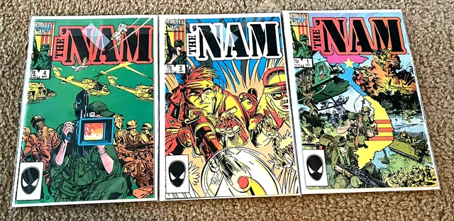 Marvel Comics The 'Nam #1 - 5 1986 Lot Of 5