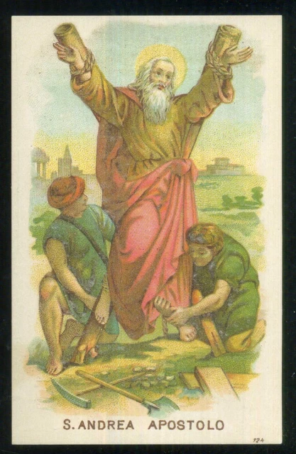 Santino Holy Card -  Sant Andrea Apostolo - (Riproduzione ??)