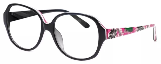 Vera Bradley Lillian Designer Lesebrille Schwarz Priscilla Pink Übergröße 57m