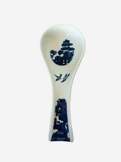 Blue Willow Spoon Rest Johnson Brothers England Discontinued Piece