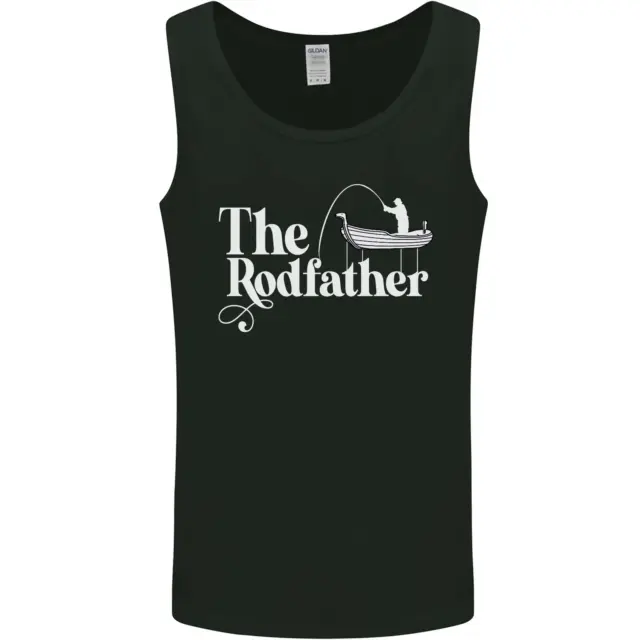 The Rodfather Funny Fishing Rod Father Mens Vest Tank Top