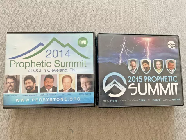 Perry Stone 2014 & 2015 PROPHETIC SUMMIT audio disc CD & DVD set Jonathan Cahn