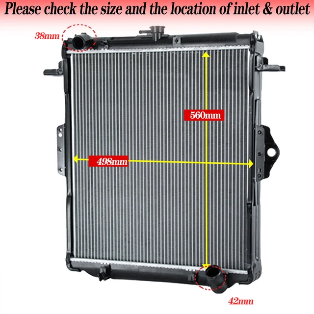 Lj79 Radiator PREMIUM 48MM RADIATOR Fits 1999-2006 Toyota Landcruiser Hzj78 Hzj79 70 ...