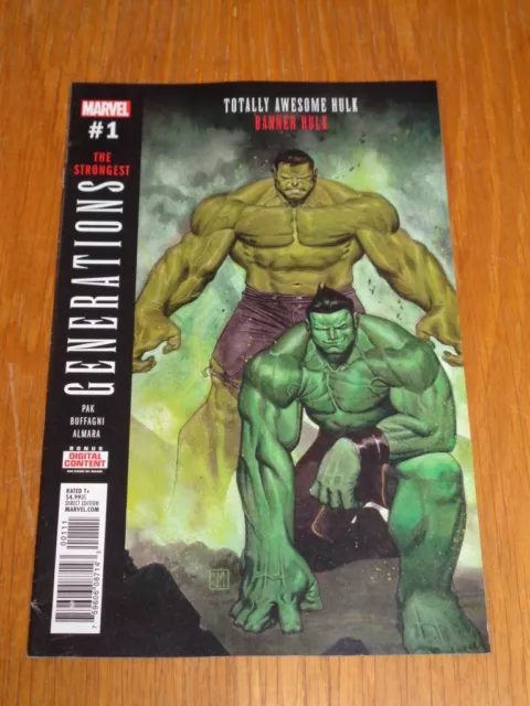 Generations Banner Hulk Totally Awesome Hulk #1 Marvel Comics October 2017