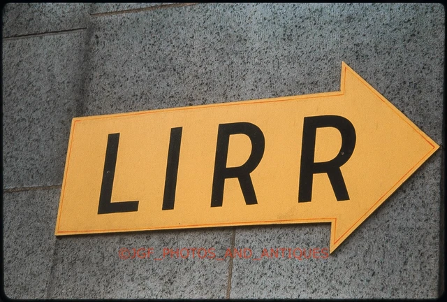 1960S Lirr Long Island Rail Road Sign New York City Orig 35Mm Photo Slide 2