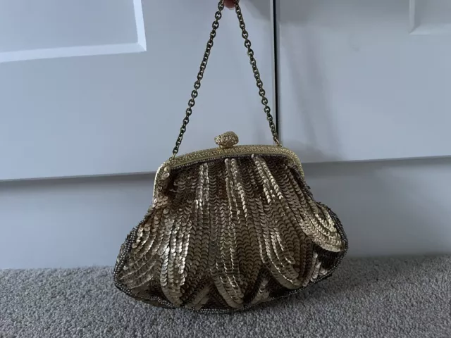 1910’s 1920’s Gatsby Peaky Blinder vintage style sequin beaded bag