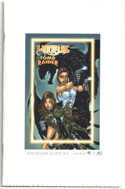 Witchblade Tomb Raider #1 Museum Edition Michael Turner Cover Jay Company Coa