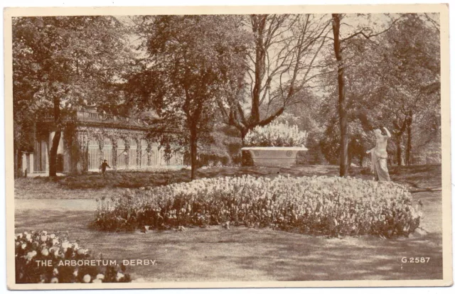 P.C Arboretum Derby Derbyshire Publisher Valentine Phototype Good Cond P U 1954