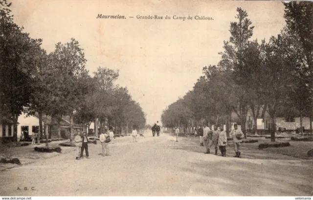 8392 cpa 51 Mourmelon - Grande rue du Camp de Châlons