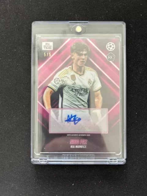 2023/2024 Topps UCL Showtime |Nico Paz 5/5 RC Autograph | Real Madrid Auto