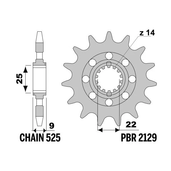 Polaris Ranger 3235233 - Cane da fidanzamento a 6 facce, ricambio