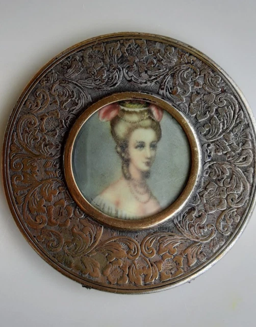 Vintage Lady Pocket Mirror