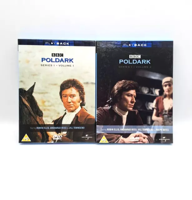 Poldark DVD BBC series, volume 1 and 2 bundle Robin Ellis, Jill Townsend