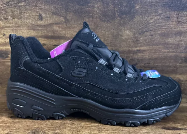 Ladies black shop skechers size 7