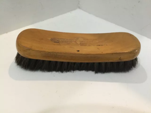 Vintage OXCO Hanover Horsehair Shoe Polisher Brush Black Brown Shoes  F15