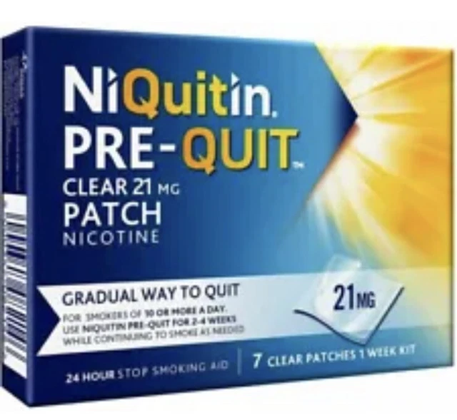 NiQuitin Pre-Quit Clear 21 mg cerotti alla nicotina per smettere di fumare