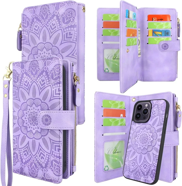 Compatible with Iphone 14 Pro Max 6.7 Inch 5G 2022 Wallet Case Detachable Magnet