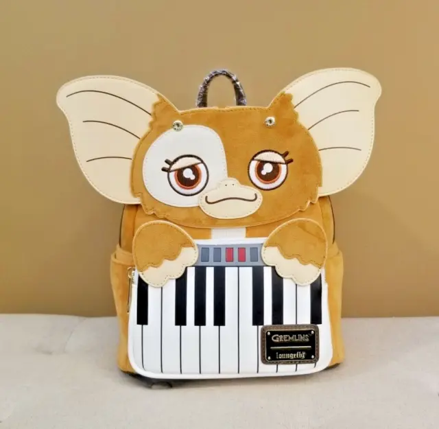 Loungefly Gremlins Gizmo Holiday Keyboard Cosplay Mini Backpack NEW