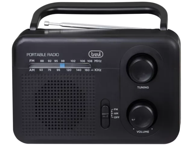 Radio Portatile AM/FM Trevi RA 7F64 Nera - Uscita Cuffie Jack 3,5 mm 2