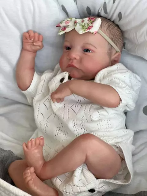 Bambole neonato Preemie 19 pollici realistiche vinile con vene Levi Awake Reborn ragazzi ragazze