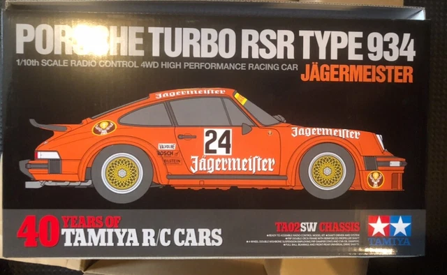 NIB TAMIYA PORSCHE 934 Turbo RSR Jagermeister 40th Anniversary #84431 £ ...
