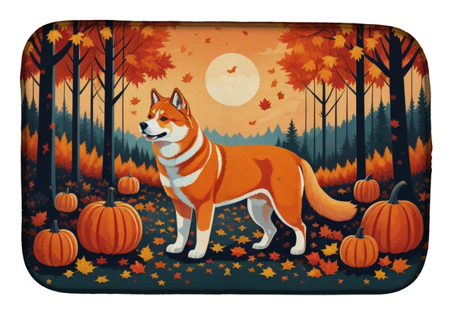 Akita Fall Dish Drying Mat DAC1004DDM