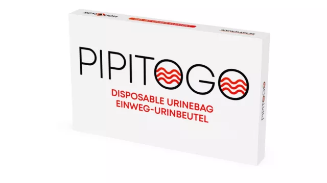 Schauch 4er Pack PipiToGo Einweg-Urinbeutel Camping Outdoor Notfall Toilette