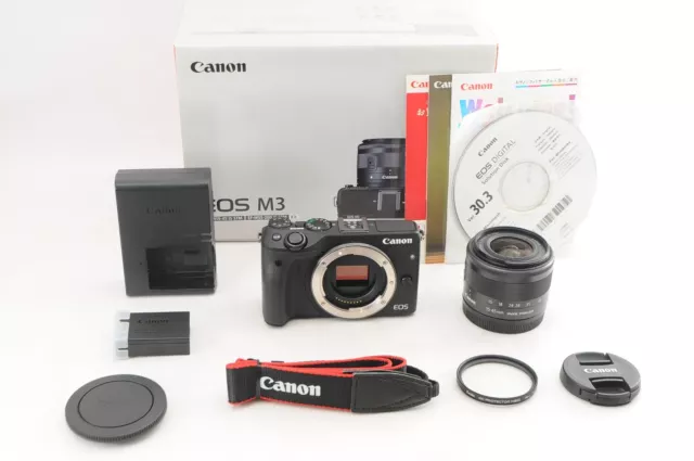 [Near Mint] Canon EOS M3 Digital Camera w/ EF-M 15-45mm F3.5-6.3 IS STM Lens