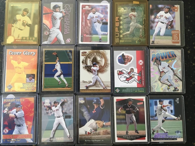 Nomar Garciaparra Card Lot of 80+ Cards All Pack Fresh & In Top Loaders Inserts+