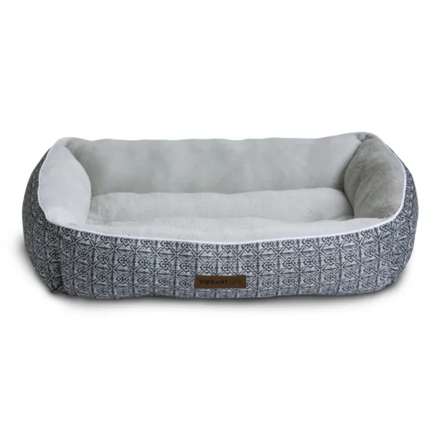 Vibrant Life Lounger Pet Bed, Large, 36" x 27",sale New
