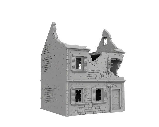 Décor Médiéval N°2 Pour Wargame – Maison 30mm En Résine, Fait Main France