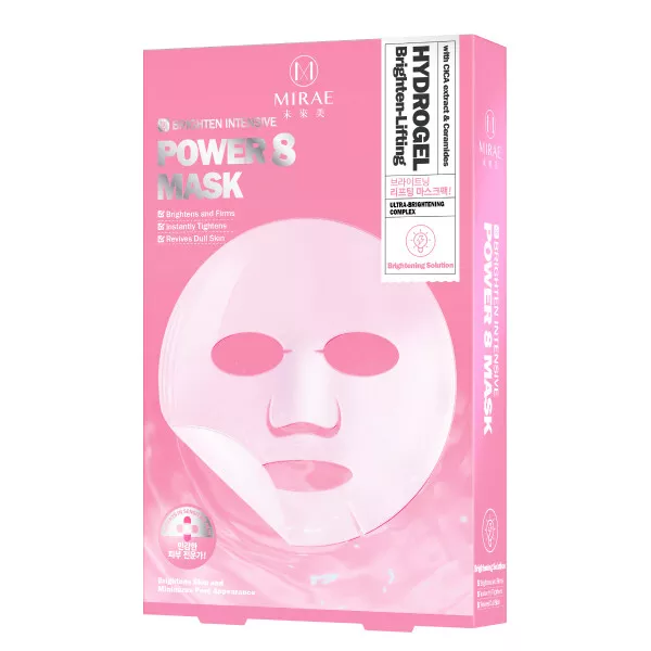 [ Mirae ] Potencia 8 Brighten-Lifting Brillo Hidrogel Facial Mask 3pcs/1boxNuevo