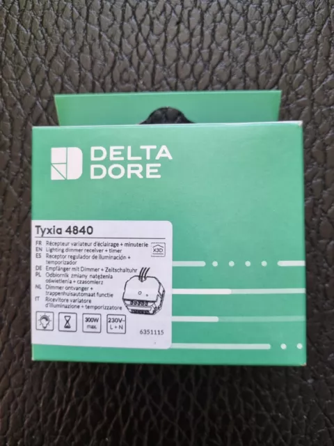 Delta Dore Récepteur variateur d'éclairage + minuterie Tyxia 4840 - 6351115