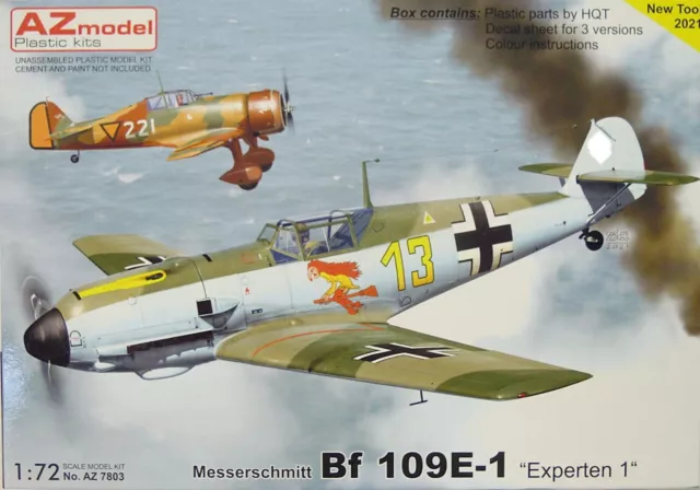 Messerschmitt Bf-109 E-1 "Experten 1" 1,1:72, AZmodel, Plastik, Neuheit