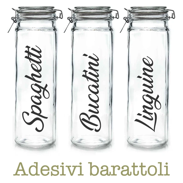 Set Adesivi Barattoli Cucina - Zucchero,... - Crafting Studio