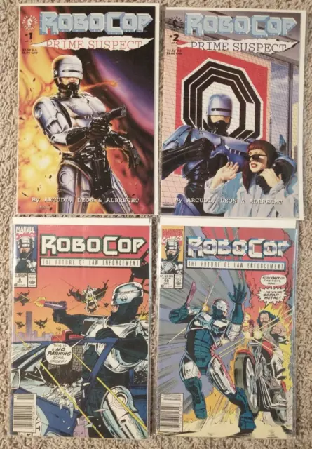 ROBOCOP Comic Book Lot of 4 Marvel Comics + Dark Horse Comics Prime Suspect