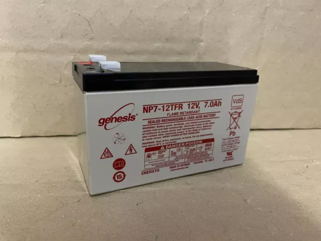 2 X 12V 7ah ENERSYS HIGH RATE Batteries Oset 12.5 Racing Electric
