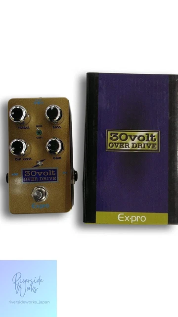 Pédale Overdrive Préampli Guitare - Boost 30dB + Égaliseur - Effet Compression Harmonique