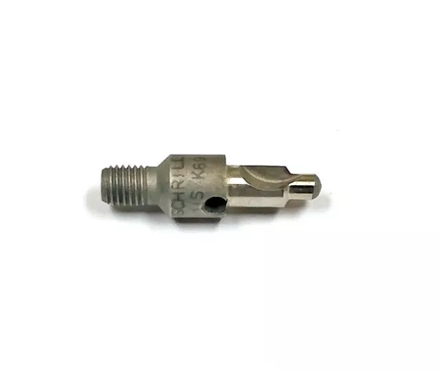 1/4" 2-Flute HSS Piloted Countersink 110 Degree Threaded Shank 1/4-28 MF32052