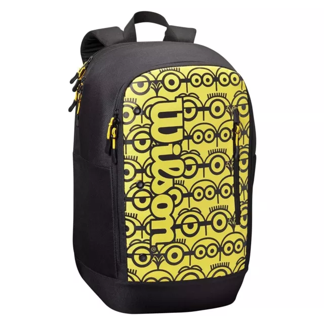 Wilson Minions Tour Backpack Tennis Bag Rucksack Black Yellow