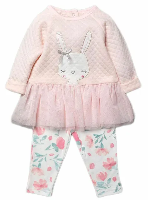 Baby Girl Dress Bunny Tutu Leggings Outfit Set
