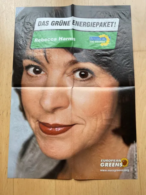 Wahlplakat Bündnis90/Grüne  Europawahl 2004 -Rebecca Harms - DIN A1