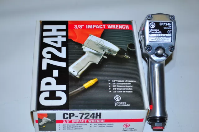 Chicago Pneumatic CP-724H 3/8"Dr air Impact Wrench Made in Japan 200 FtLb CE Prf