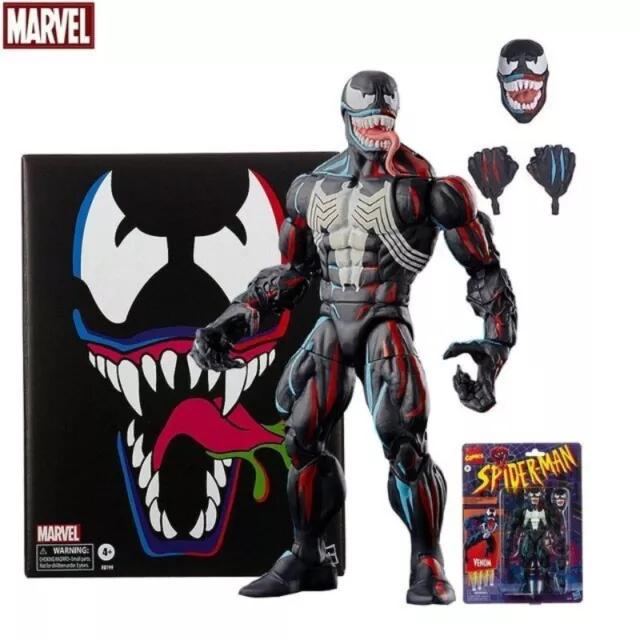 Spider-Man Marvel Legends Retro Venom Pulsecon HASCON Action Figure (HASBRO)