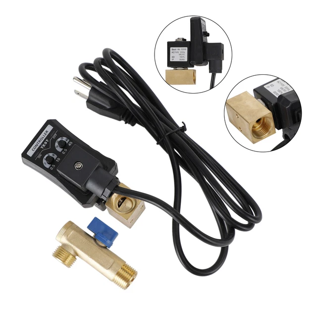 Automatic Electronic Timed Air Tank Water Moisture Drain Valve For Compressor UE