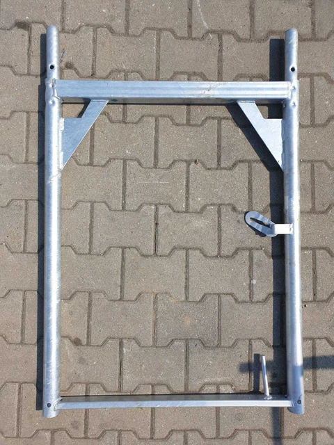 Stahl Vertikalrahmen Quadro 1,50x0,73 M - Original Altrad Assco Gerüstbauteil Made In Germany