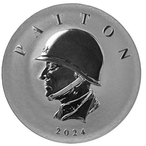 2024 Commander Series - 5 oz Patton Silver Coin In Capsule