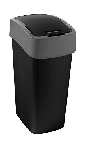 Poubelle Curver Flip Bin - Petit Format Pratique 18.3x18.3x22.7 Cm - Plastique Durable - Neuf